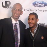 Kareem Abdul- Jabbar & Carmelo Anthony - Film Premiere of  "On the Shoulders of Giants."