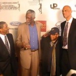 Norm Nixon, Bill Russell, Quincy Jones, Kareem Abdul-Jabbar - Kareem Abdul-Jabbar Film Premiere - L.A.